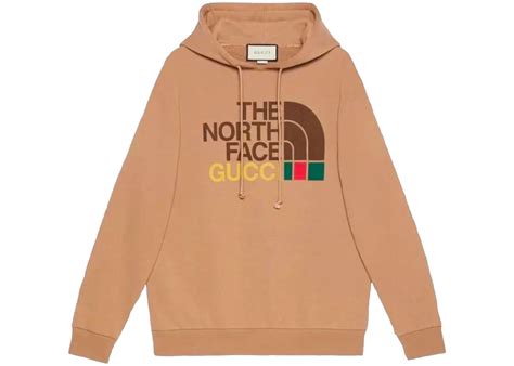 gucci north face sweatshirt|gucci north face hoodie brown.